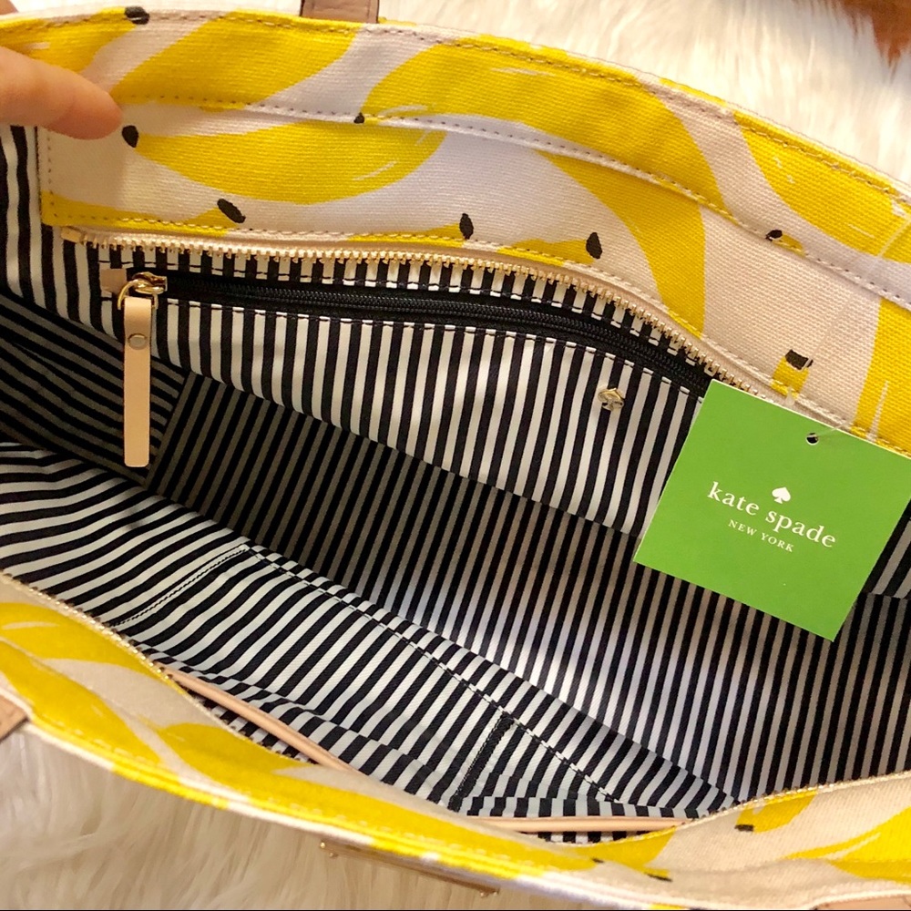 kate spade That’s Bananas Canvas Francis Tote Bag - Picture 5 of 8